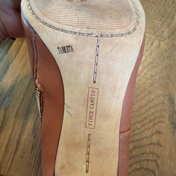 Vince Camuto Kemba Brown Zip Up Open Toe Bootie Stiletto 7.5M 37.5 - Picture 8 of 10